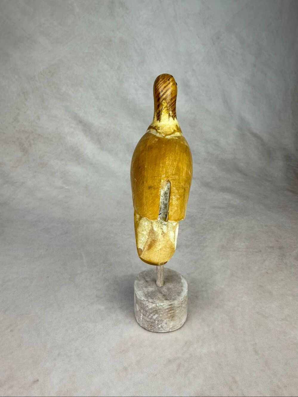 Vintage Wooden Carved Shorebird Decoy Style 8” Folk Art Primitive - Picture 11 of 12